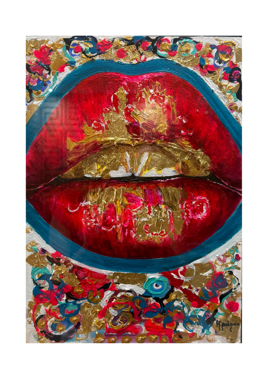 Gold Lips Ruiz Panero Art