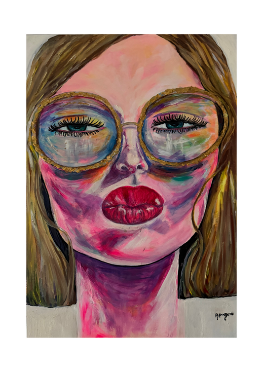 The girl with glasses Ruiz Panero Art